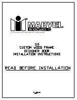 Preview for 1 page of Marvel 3SWCE-BB-G Installation Instructions