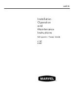 Preview for 1 page of Marvel 61RF Installation, Operation And Maintenance Instructions