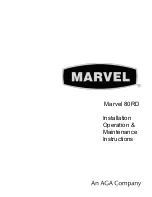 Marvel 80RD Installation, Operation & Maintenance Instructions Manual preview