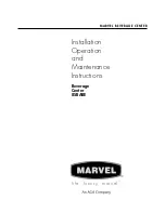 Marvel 8SBARE Installation, Operation And Maintenance Instructions preview