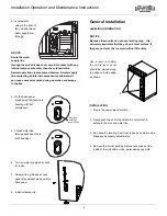 Preview for 8 page of Marvel MA14CRSCXB Installation, Operation And Maintenance Instructions