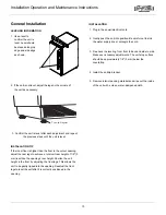 Preview for 10 page of Marvel MO15CRS1XS Installation, Operation And Maintenance Instructions