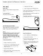 Preview for 12 page of Marvel MO15CRS1XS Installation, Operation And Maintenance Instructions