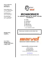 Marvel SPARTAN IRONWORKER Manual preview