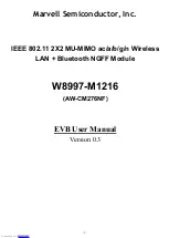 Предварительный просмотр 1 страницы Marvell AW-CM276NF User Manual