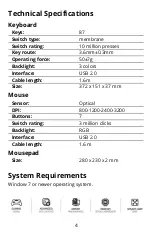 Preview for 4 page of Marvo CM310WH User Manual