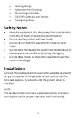 Preview for 5 page of Marvo CM310WH User Manual