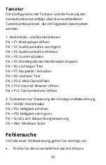 Preview for 36 page of Marvo CM310WH User Manual