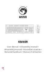 Preview for 1 page of Marvo KM409 User Manual