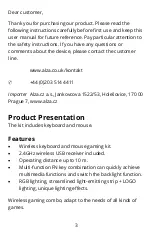 Preview for 3 page of Marvo KW516 User Manual