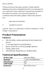 Preview for 3 page of Marvo MG010 User Manual