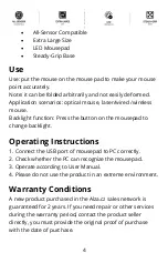 Preview for 4 page of Marvo MG010 User Manual