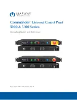 Preview for 1 page of Marway Commander UCP 5000 Series Operating Manual And Reference