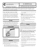 Marwin Valve 8700 Series Installation & Maintenance Instructions preview