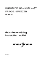 MARYNEN CM 2826 DT Instruction Booklet preview