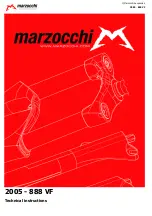 Preview for 1 page of Marzocchi 888 VF 170 Technical Instructions