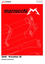 Marzocchi Marathon XC 2005 Technical Instructions preview