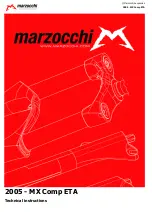 Предварительный просмотр 1 страницы Marzocchi MX Comp ETA 2005 Technical Instructions