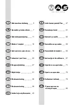 Preview for 3 page of MAS BFD FlexBelt Twin Operating Instructions Manual