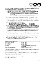 Preview for 11 page of MAS BFD FlexBelt Twin Operating Instructions Manual