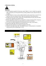 Предварительный просмотр 6 страницы Masalta MR70E Instruction Manual