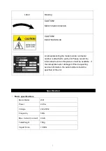 Preview for 8 page of Masalta MR70E Instruction Manual