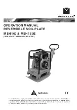 Masalta MSH160 Operation Manual preview