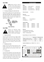 Preview for 6 page of Masalta MSH160 Operation Manual