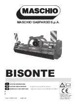 MASCHIO GASPARDO BISONTE 220 Use And Maintenance preview