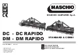 MASCHIO GASPARDO DC - DC RAPIDO Use And Maintenance предпросмотр