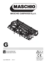 Предварительный просмотр 1 страницы MASCHIO GASPARDO G Use And Maintenance