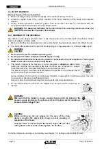 Preview for 14 page of Maschio ENTRY 120 Use And Maintenance