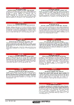 Preview for 113 page of Maschio F07011399 Use And Maintenance