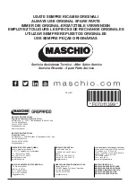 Preview for 114 page of Maschio F07011399 Use And Maintenance