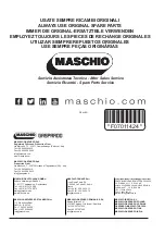 Preview for 96 page of Maschio F07011424 Use And Maintenance