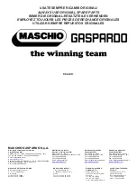 Preview for 74 page of Maschio GASPARDO AIRONE Use And Maintenance