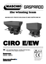 Preview for 1 page of Maschio GASPARDO CIRO E Use And Maintenance - Operator'S Manual