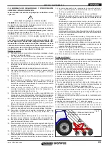 Preview for 69 page of Maschio GASPARDO VELOCE Use And Maintenance