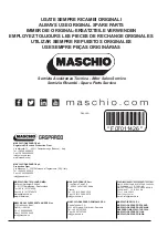 Preview for 80 page of Maschio GASPARDO VELOCE Use And Maintenance