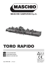 Maschio TORO RAPIDO Use And Maintenance preview