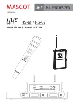 MASCOT RS-61 User Manual предпросмотр