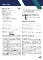 Предварительный просмотр 3 страницы Masdaf NMM Series Operating Manual