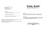 Masdel TOTAL BODY HW164 Quick Start Manual preview