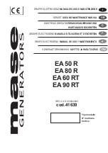 Mase Generators EA 50 R Use And Maintenance Manual preview