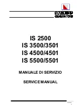 Mase Generators IS 2500 Service Manual preview