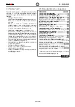 Preview for 45 page of Mase Generators MARINE I.S. 21.5 Manual