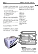 Предварительный просмотр 60 страницы Mase Generators MARINER 1200 Use, Maintenance And Installation Manual