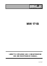 Preview for 1 page of Mase Generators MW 171B Use And Maintenance Manual