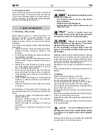 Preview for 17 page of Mase FM 3000 S Use And Maintenance Manual