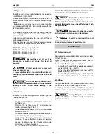 Preview for 19 page of Mase FM 3000 S Use And Maintenance Manual